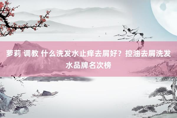 萝莉 调教 什么洗发水止痒去屑好？控油去屑洗发水品牌名次榜
